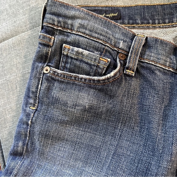 Citizens of Humanity Kelly Stretch #063 Low Waist Cropped Blue Jeans Size 28 Y2K - Picture 8 of 10